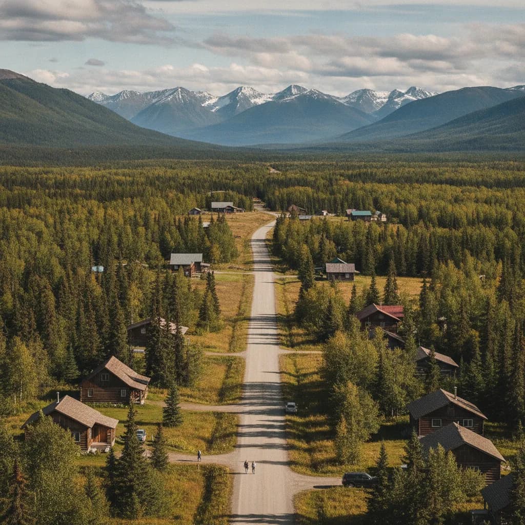 View of Farmers Loop, AK