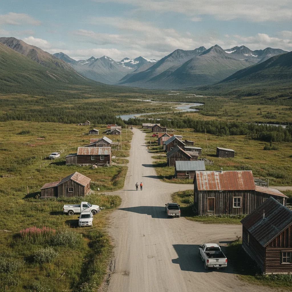View of Fishhook, AK