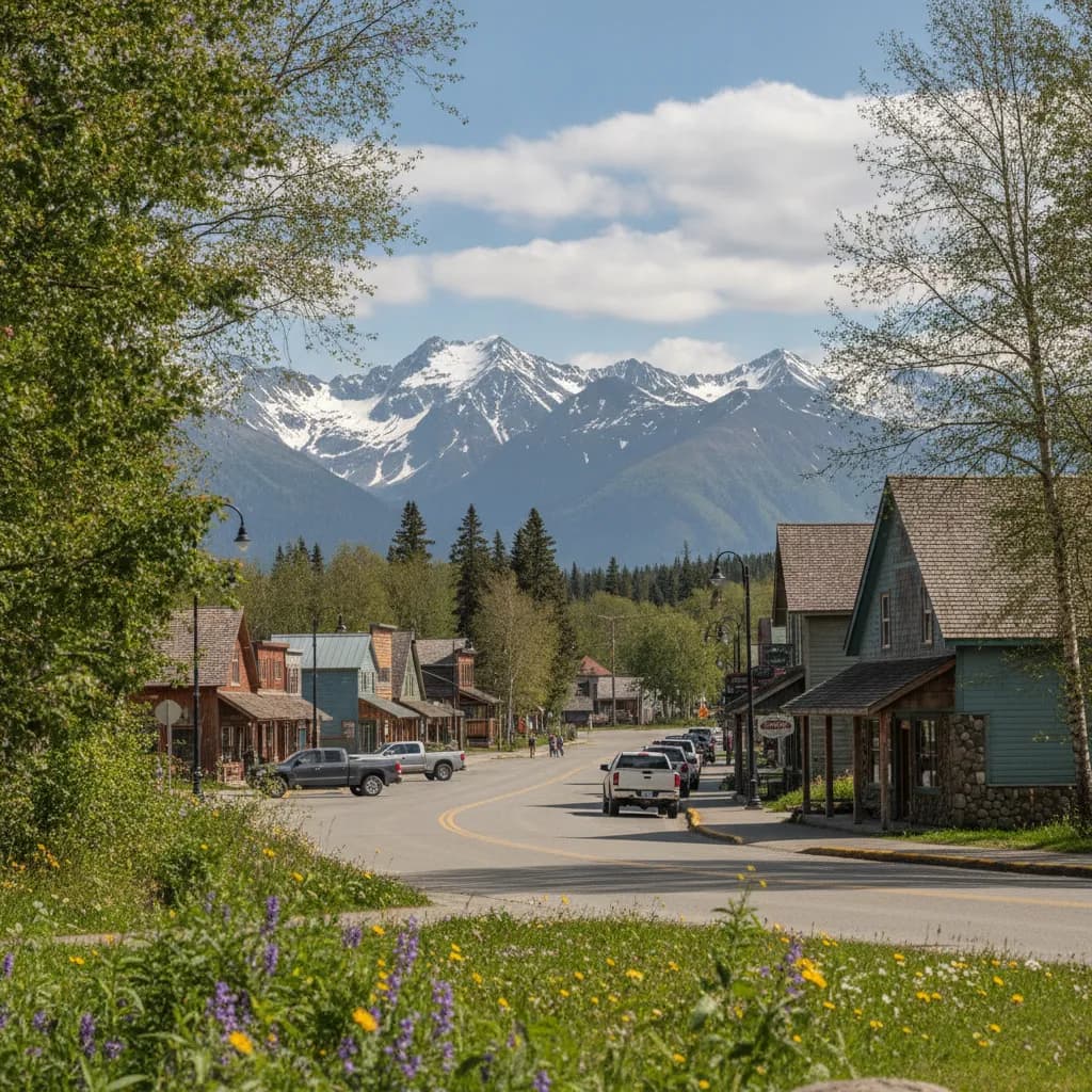 View of Kenai, AK