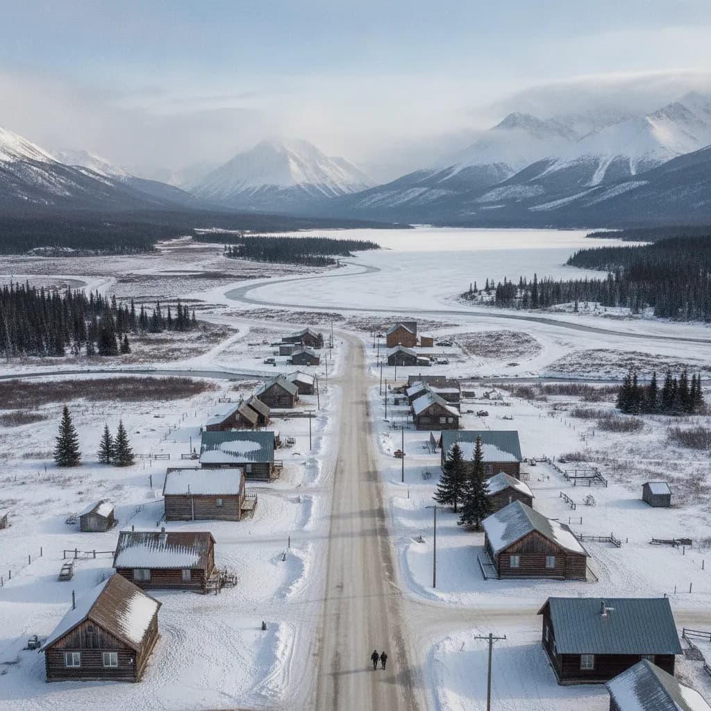 View of Meadow Lakes, AK