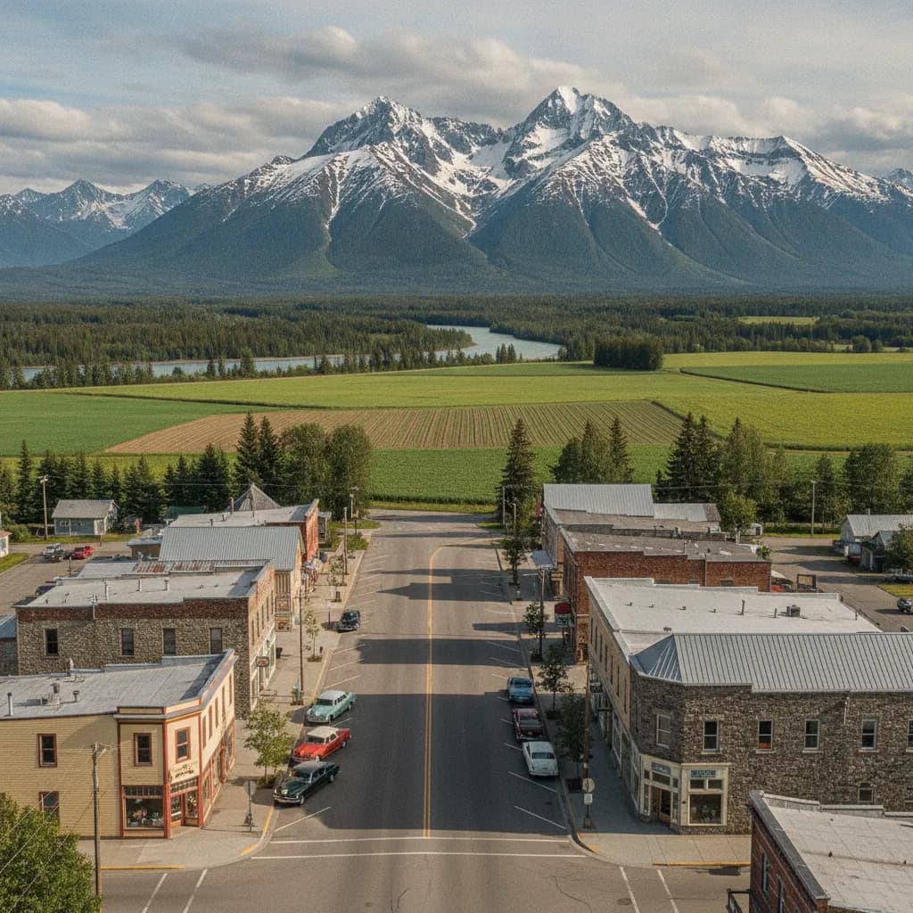View of Palmer, AK