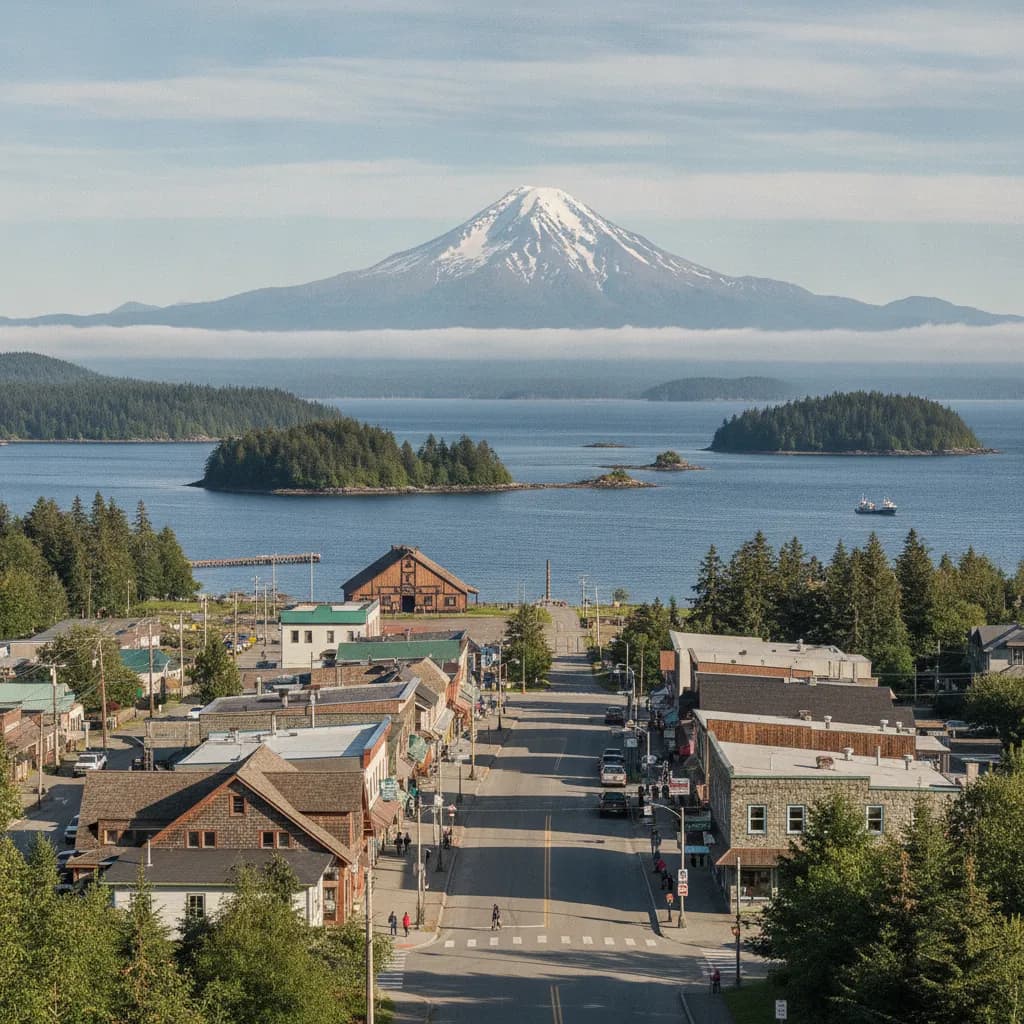View of Sitka, AK