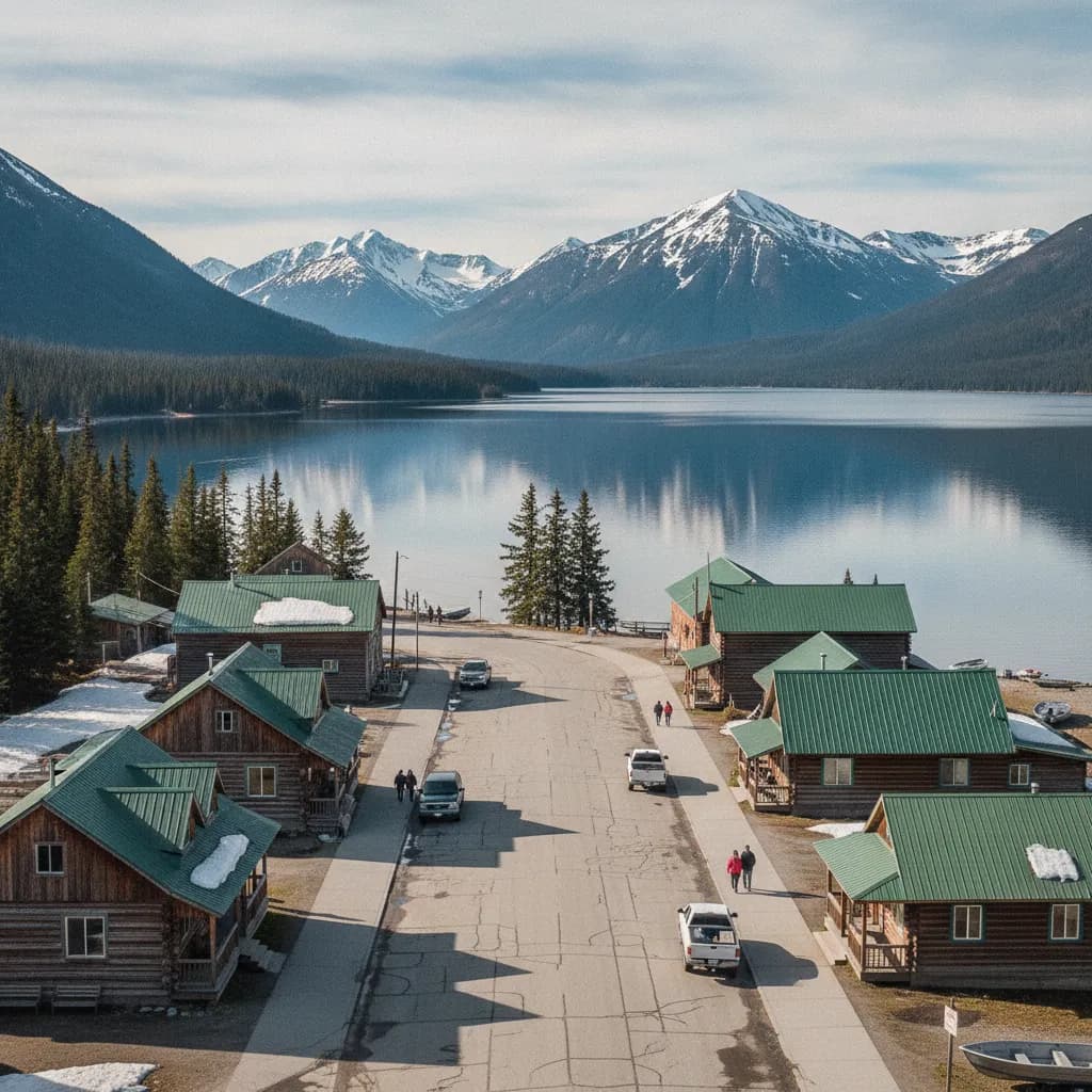 View of South Lakes, AK