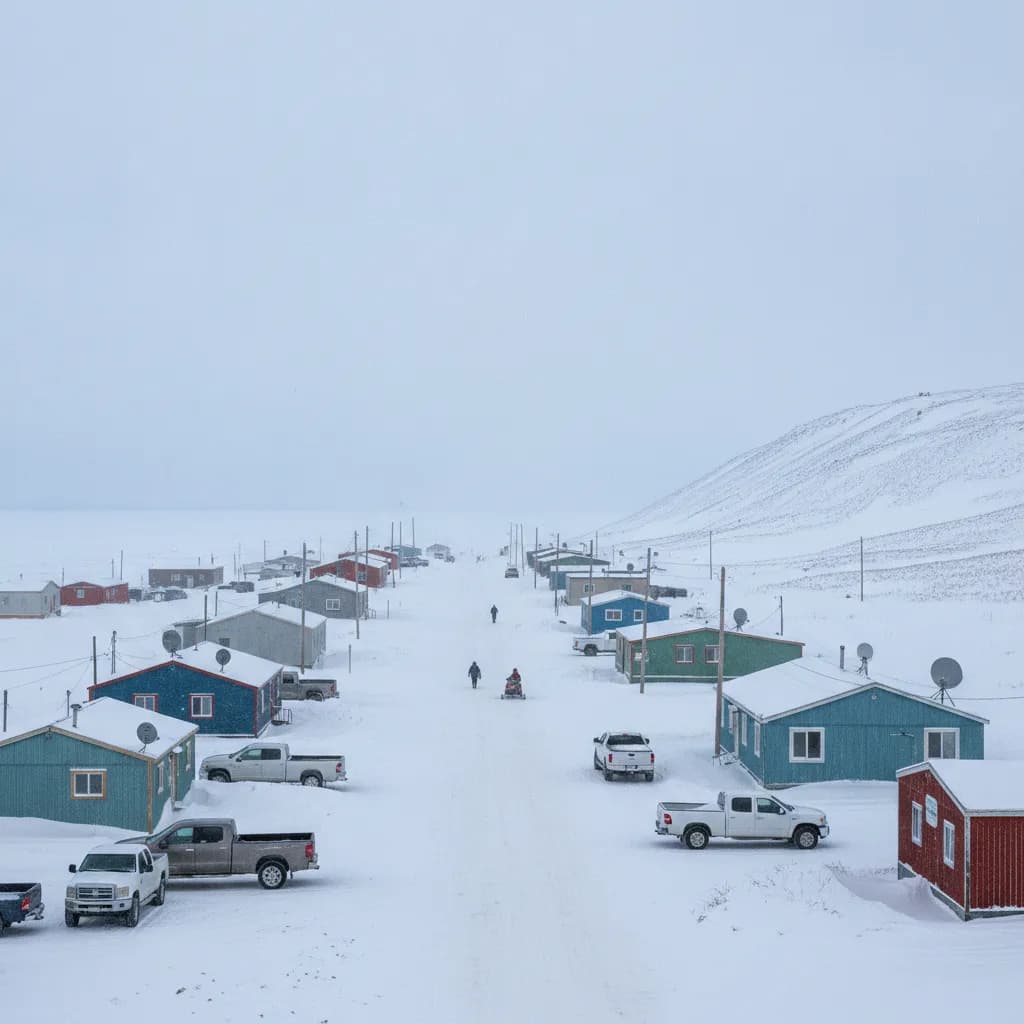View of Utqiagvik, AK
