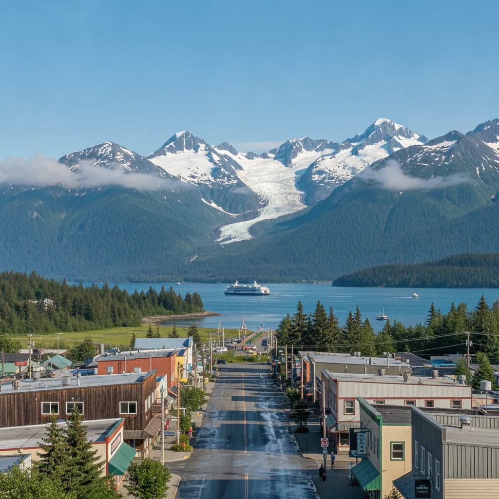 View of Valdez, AK