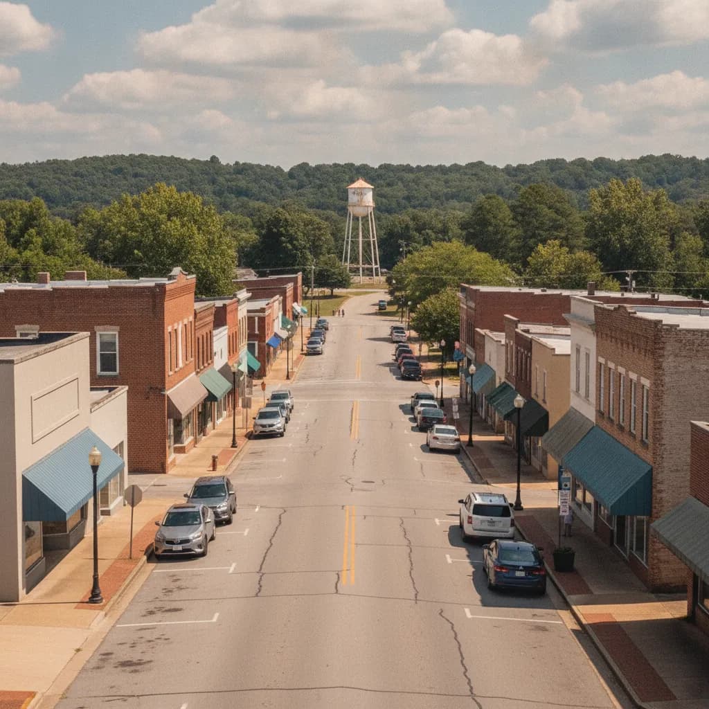 View of Adamsville, AL