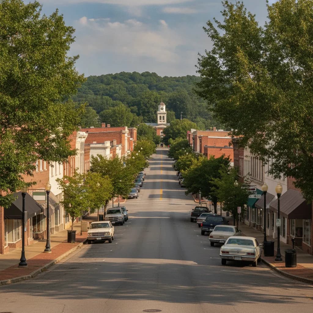 View of Alexander City, AL