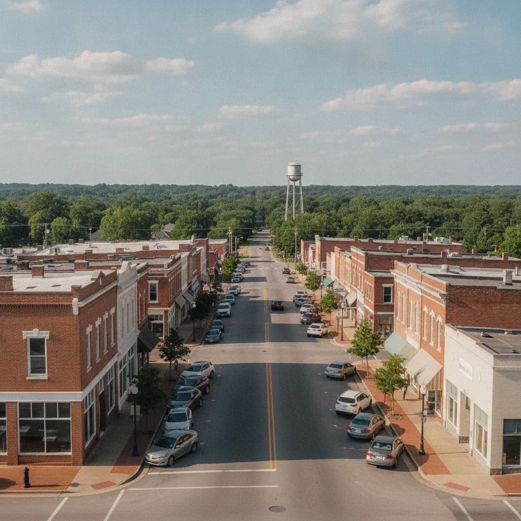 View of Bay Minette, AL