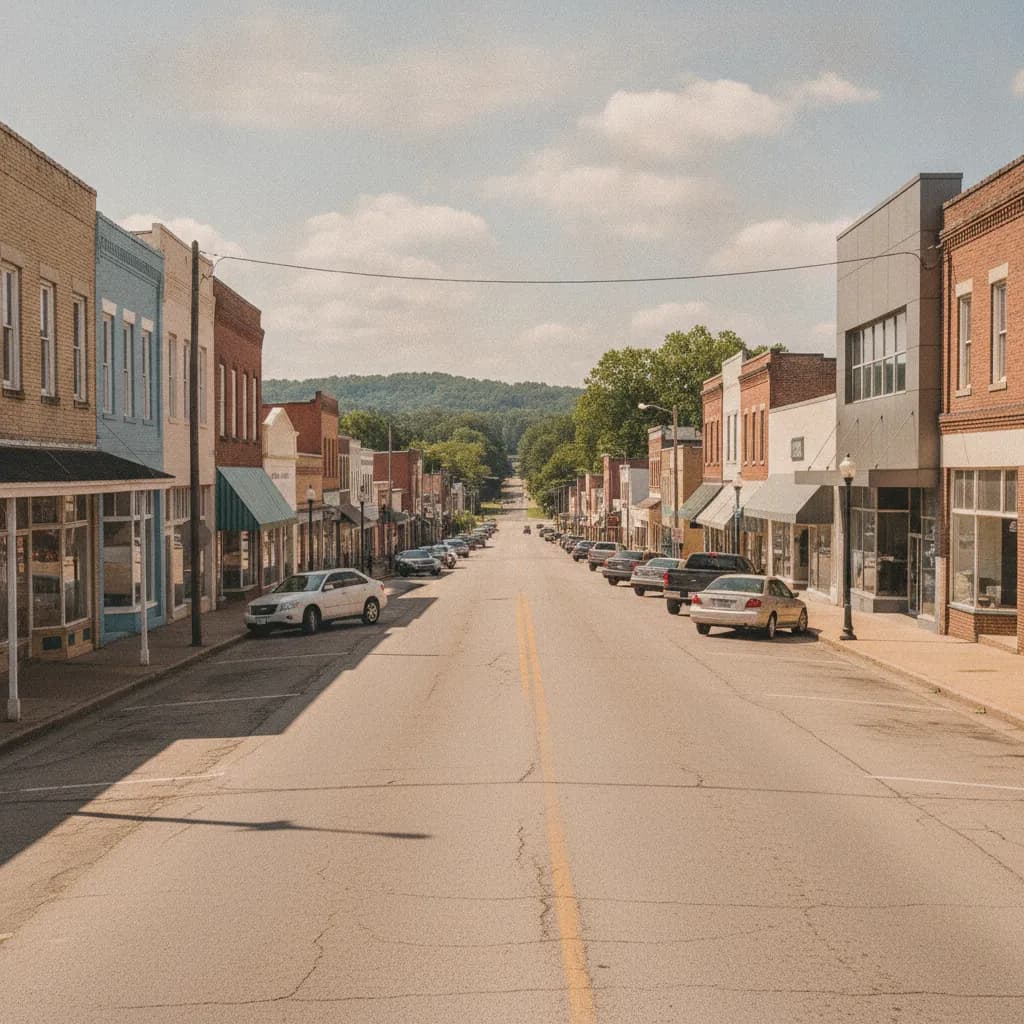 View of Clanton, AL