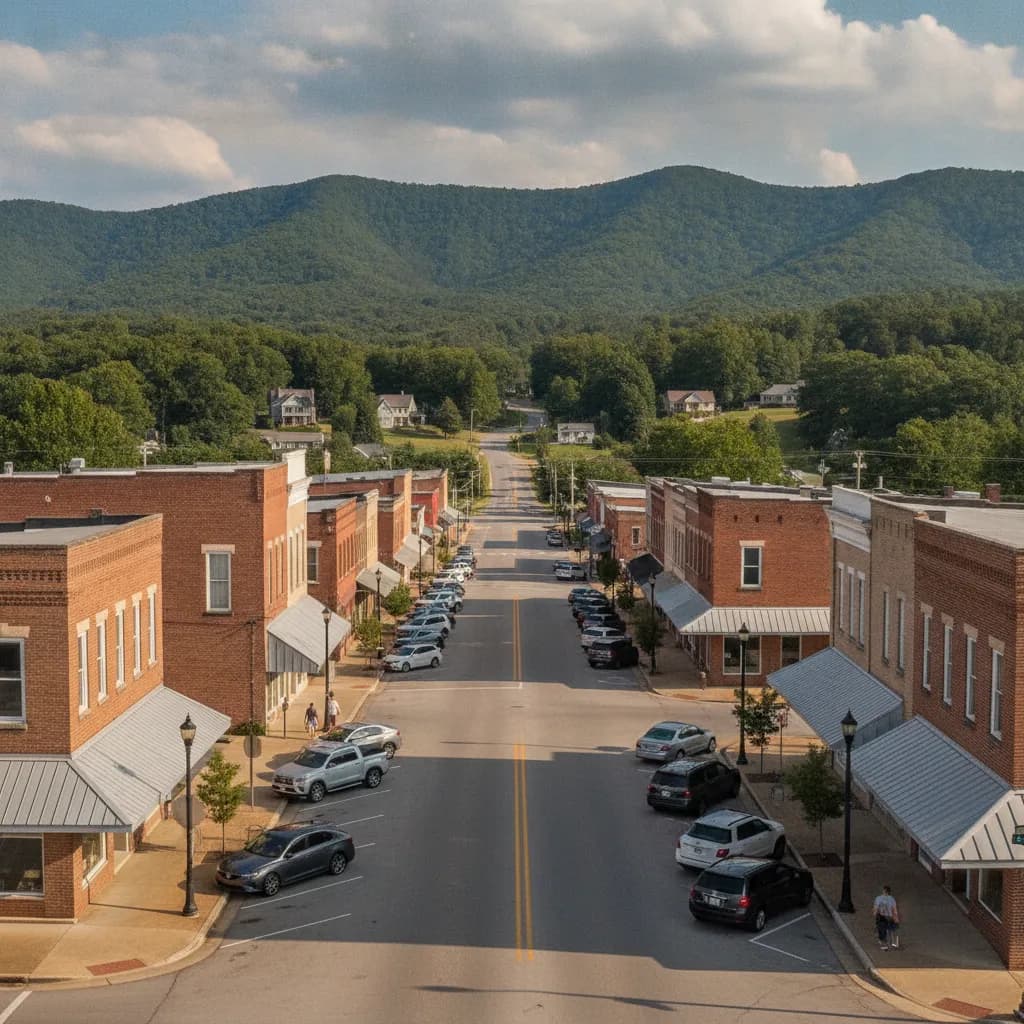View of Fort Payne, AL