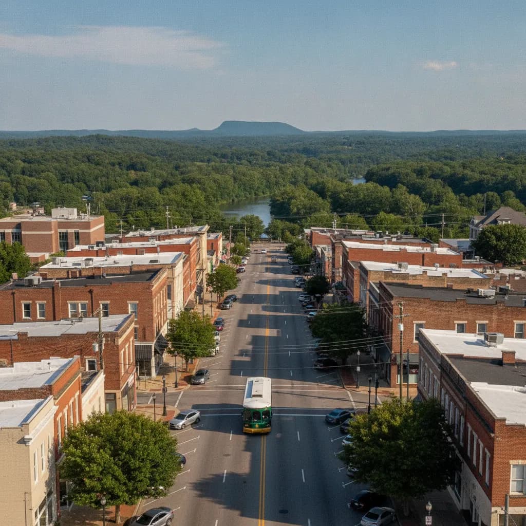 View of Gadsden, AL