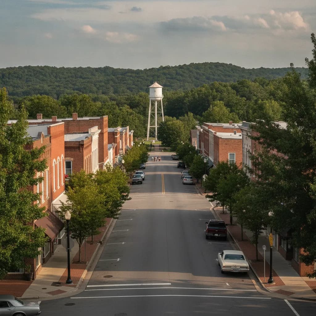 View of Hartselle, AL