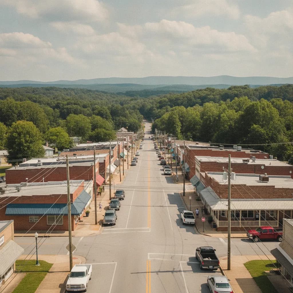 View of Hokes Bluff, AL