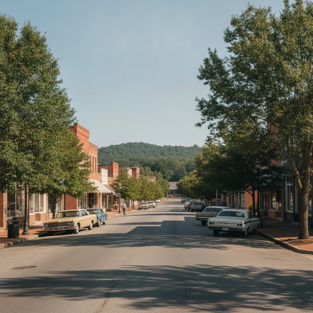 View of Montevallo, AL