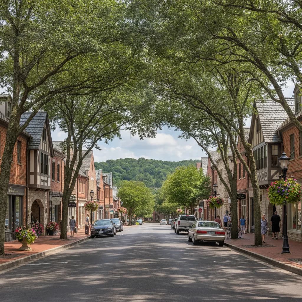 View of Mountain Brook, AL
