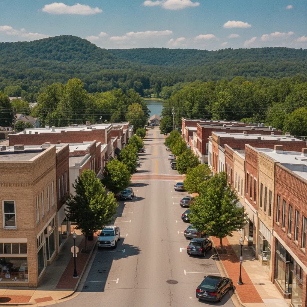 View of Pell City, AL