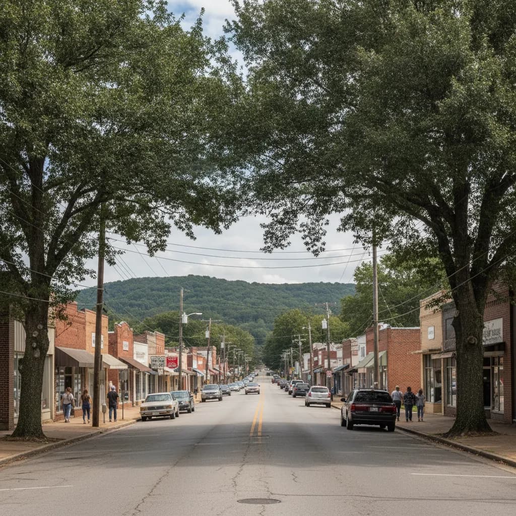 View of Rainsville, AL