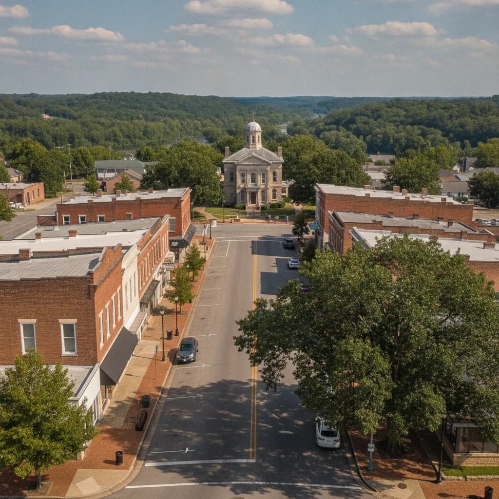 View of Scottsboro, AL