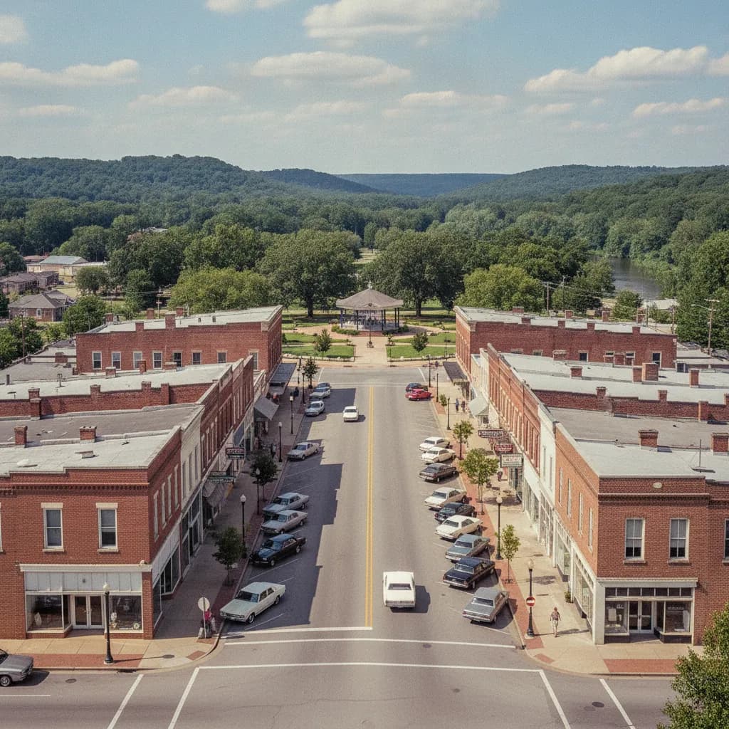 View of Sylacauga, AL