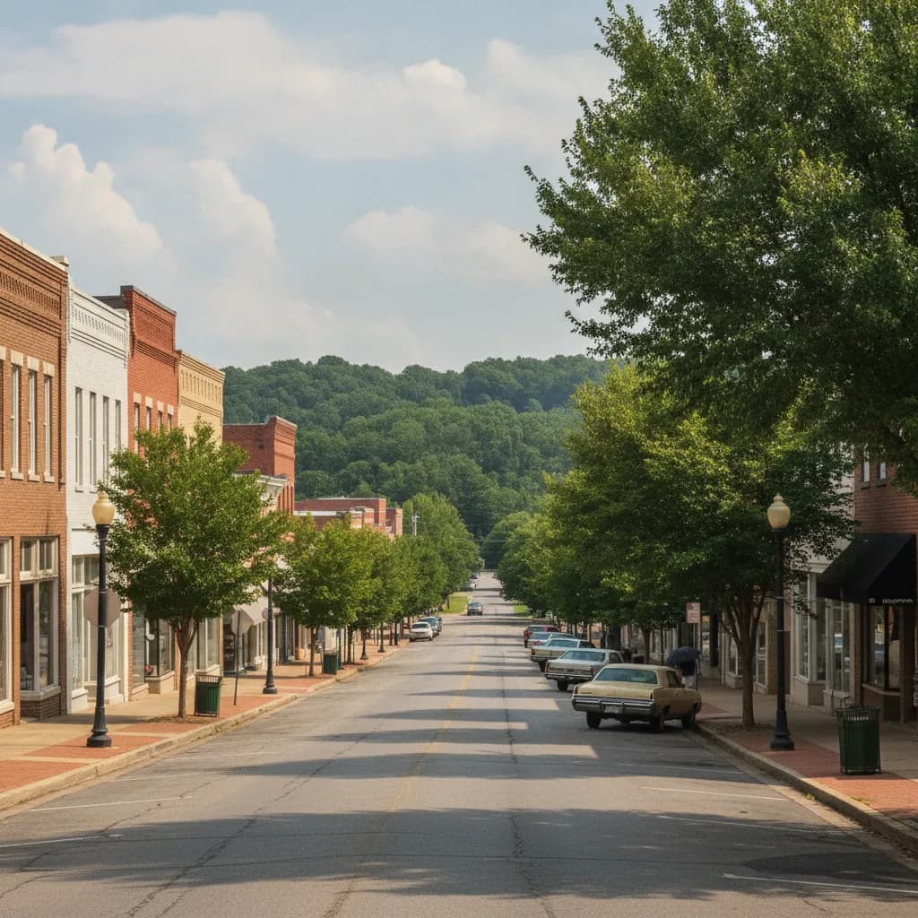 View of Talladega, AL