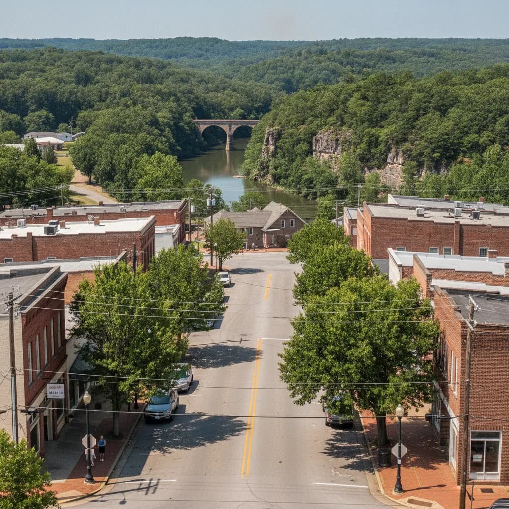 View of Tallassee, AL