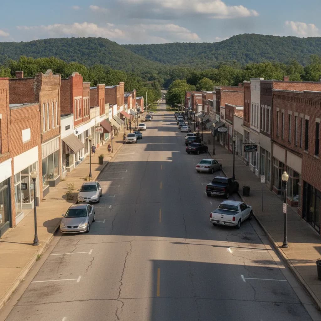 View of Booneville, AR