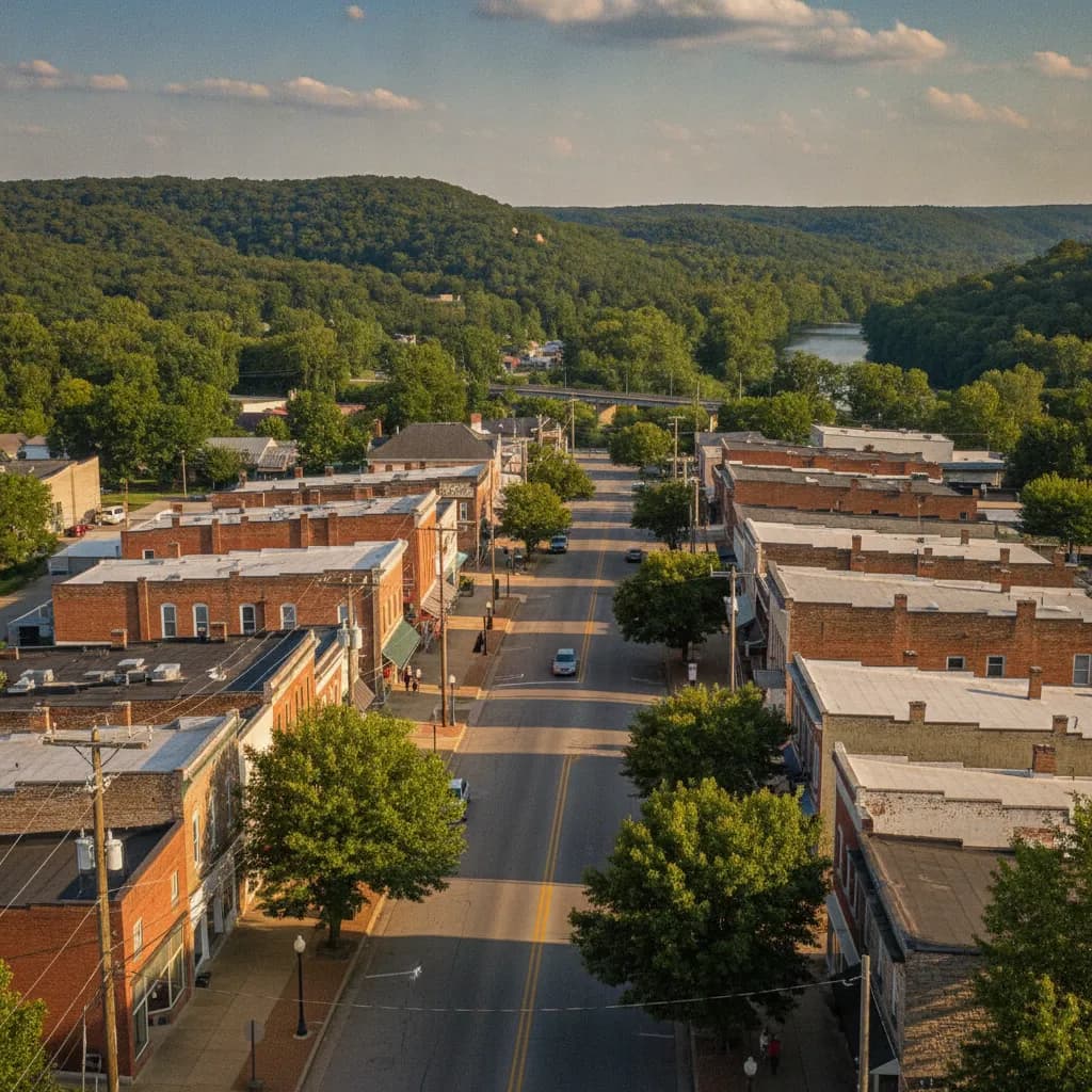 View of Clarksville, AR
