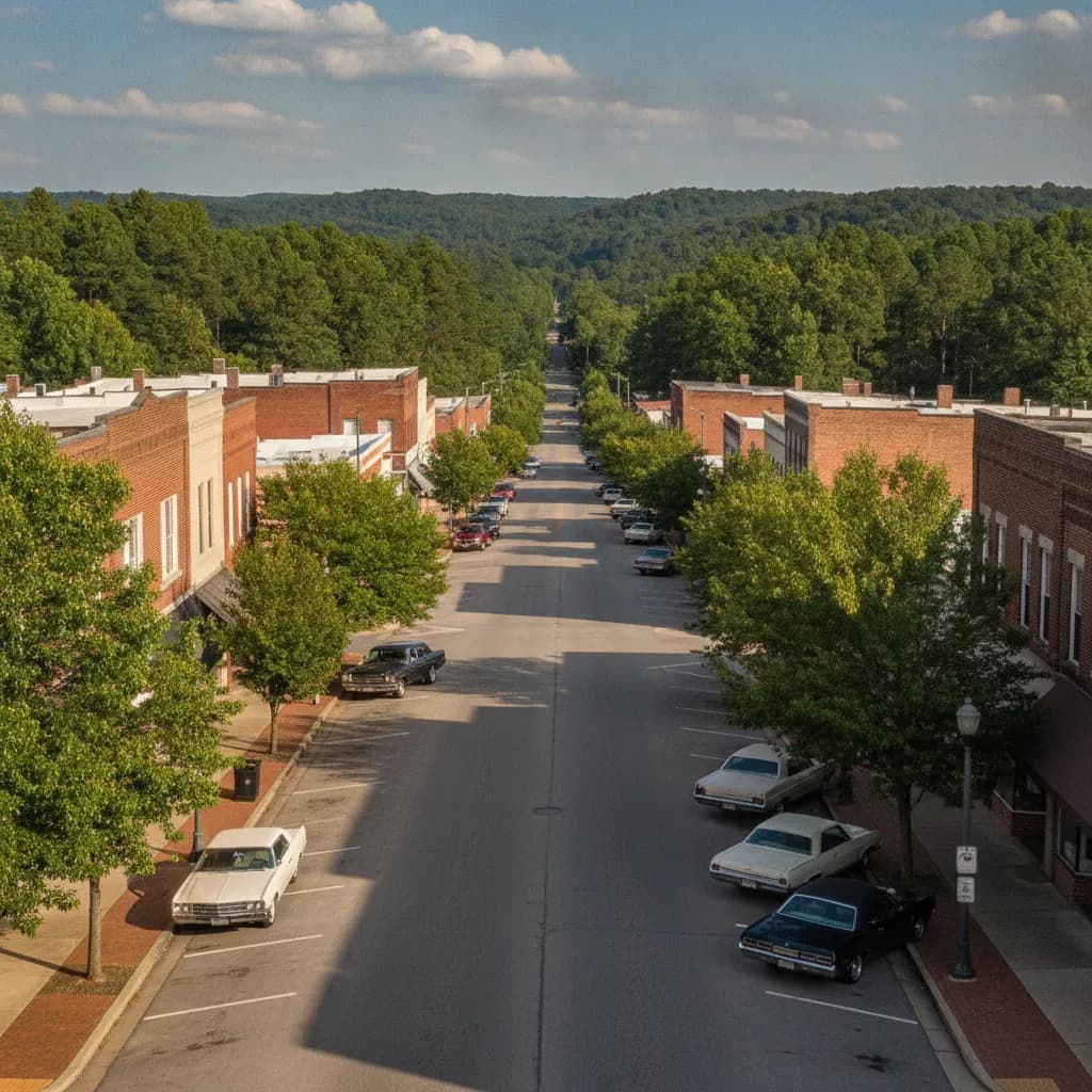 View of Crossett, AR
