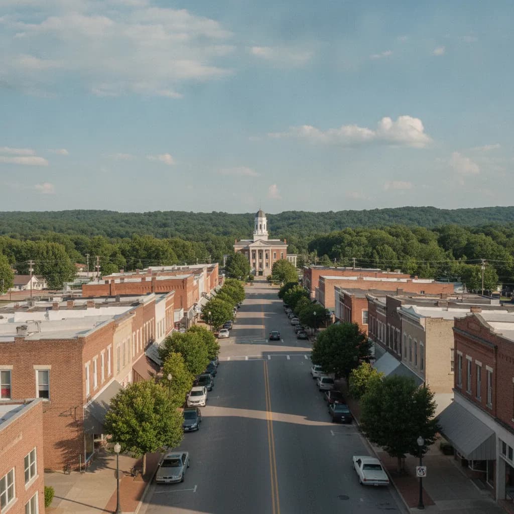View of De Queen, AR