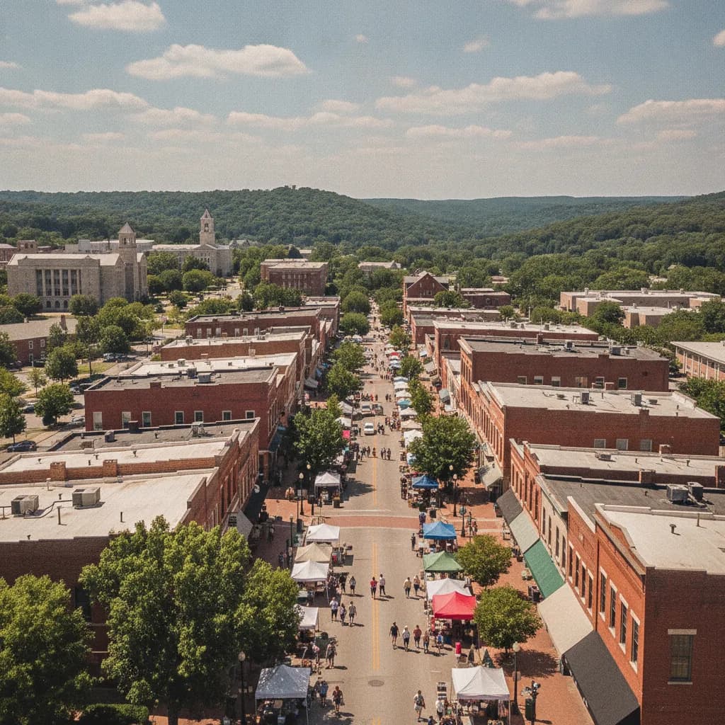 View of Fayetteville, AR