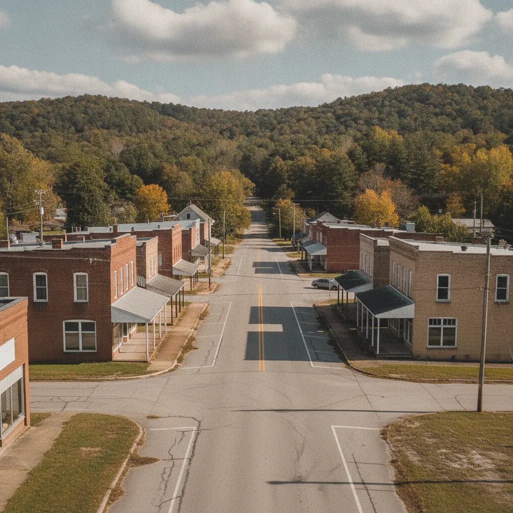 View of Gibson, AR