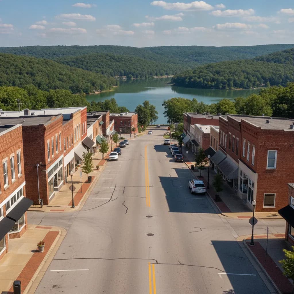 View of Heber Springs, AR