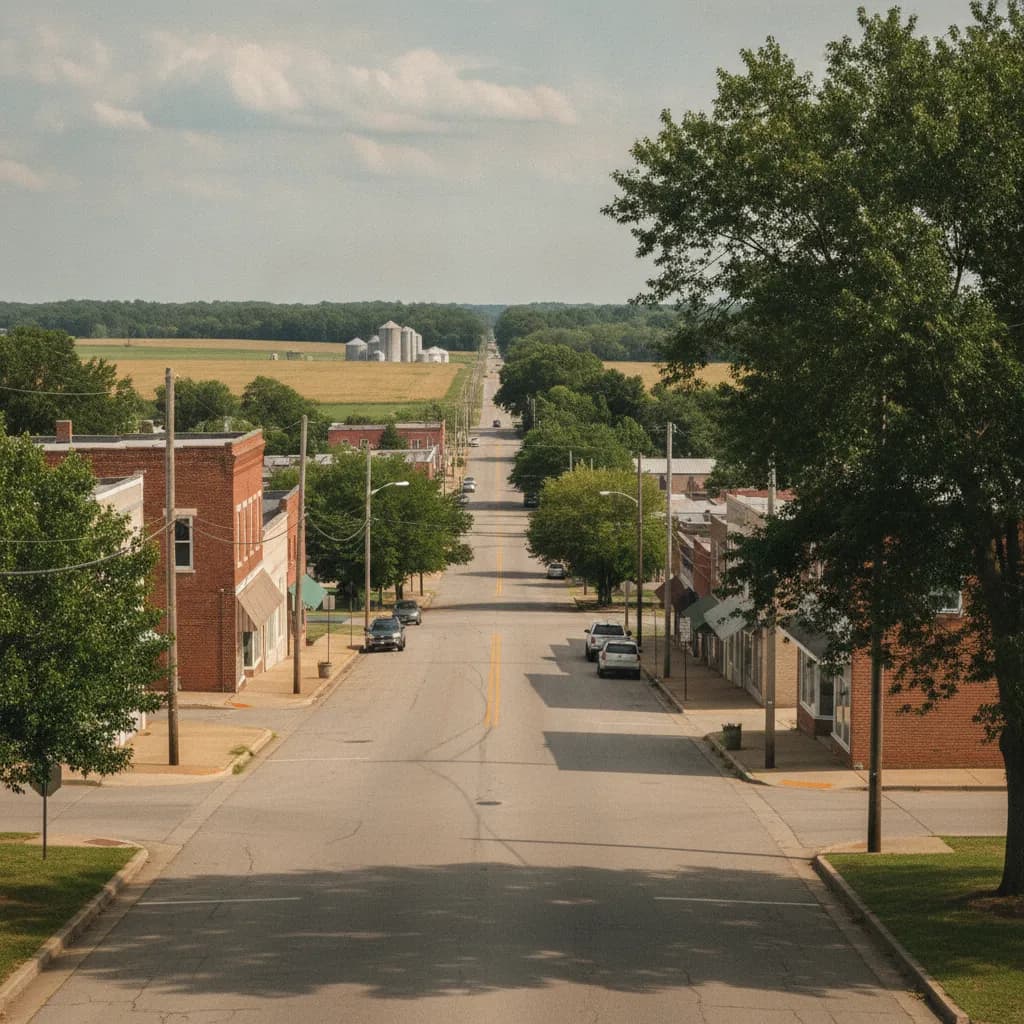 View of Lonoke, AR