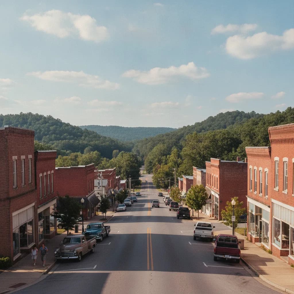 View of Mena, AR