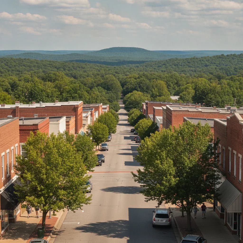 View of Mountain Home, AR