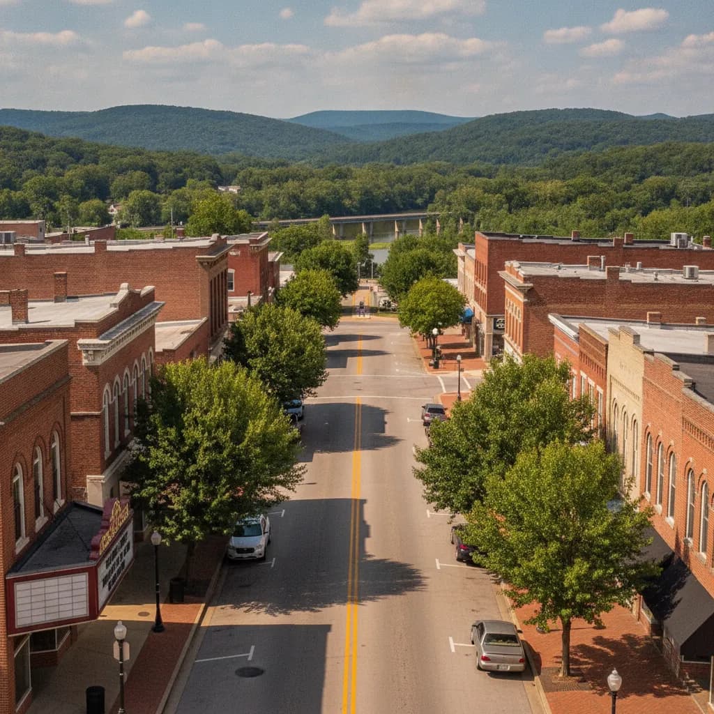 View of Russellville, AR