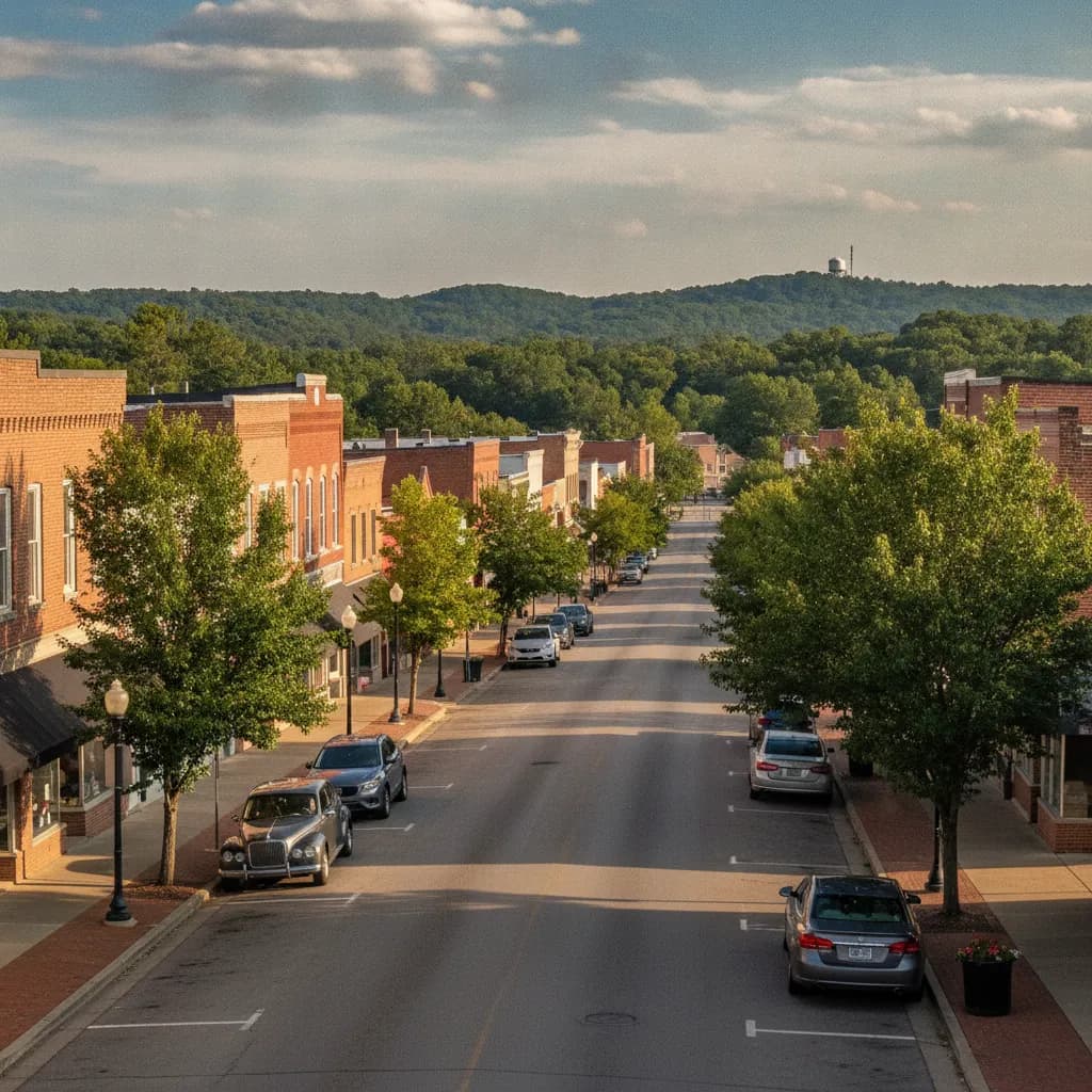 View of Searcy, AR