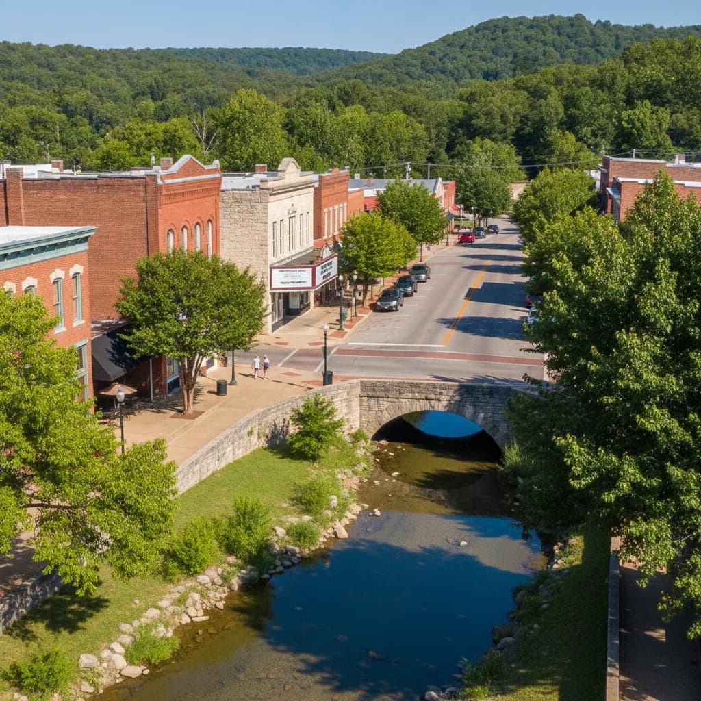 View of Siloam Springs, AR