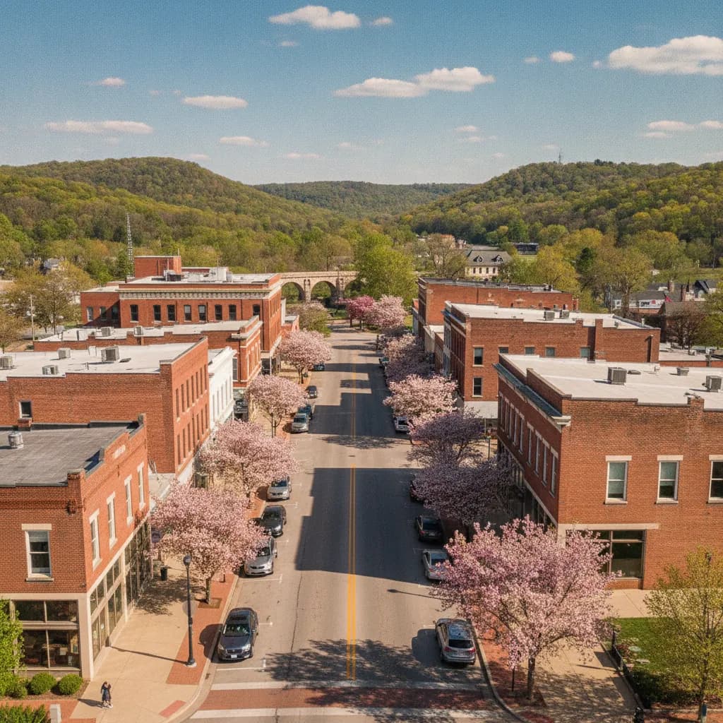 View of Springdale, AR