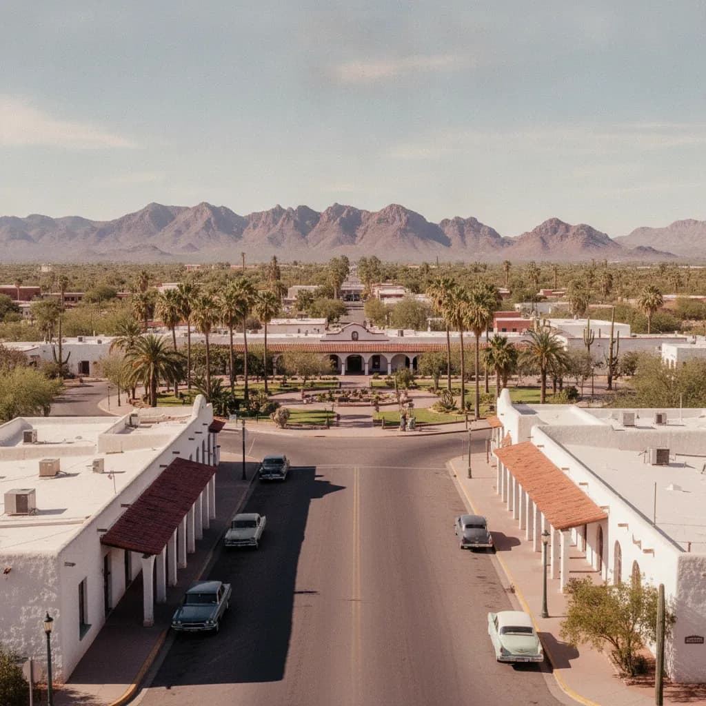 View of Ajo, AZ