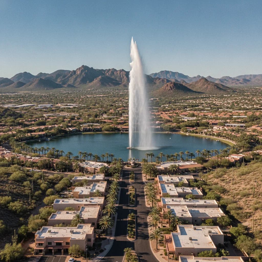 View of Fountain Hills, AZ