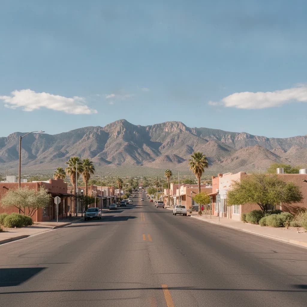 View of Safford, AZ