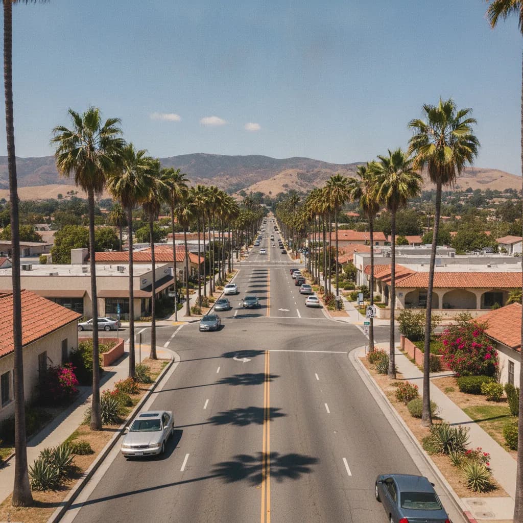 View of Alondra Park, CA