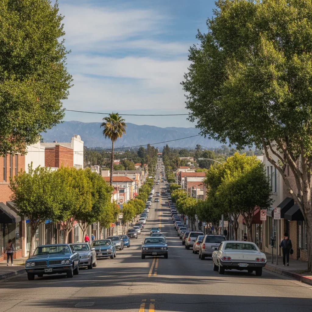 View of Bellflower, CA