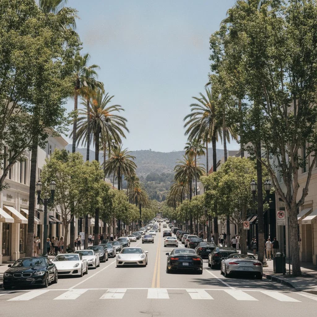 View of Beverly Hills, CA