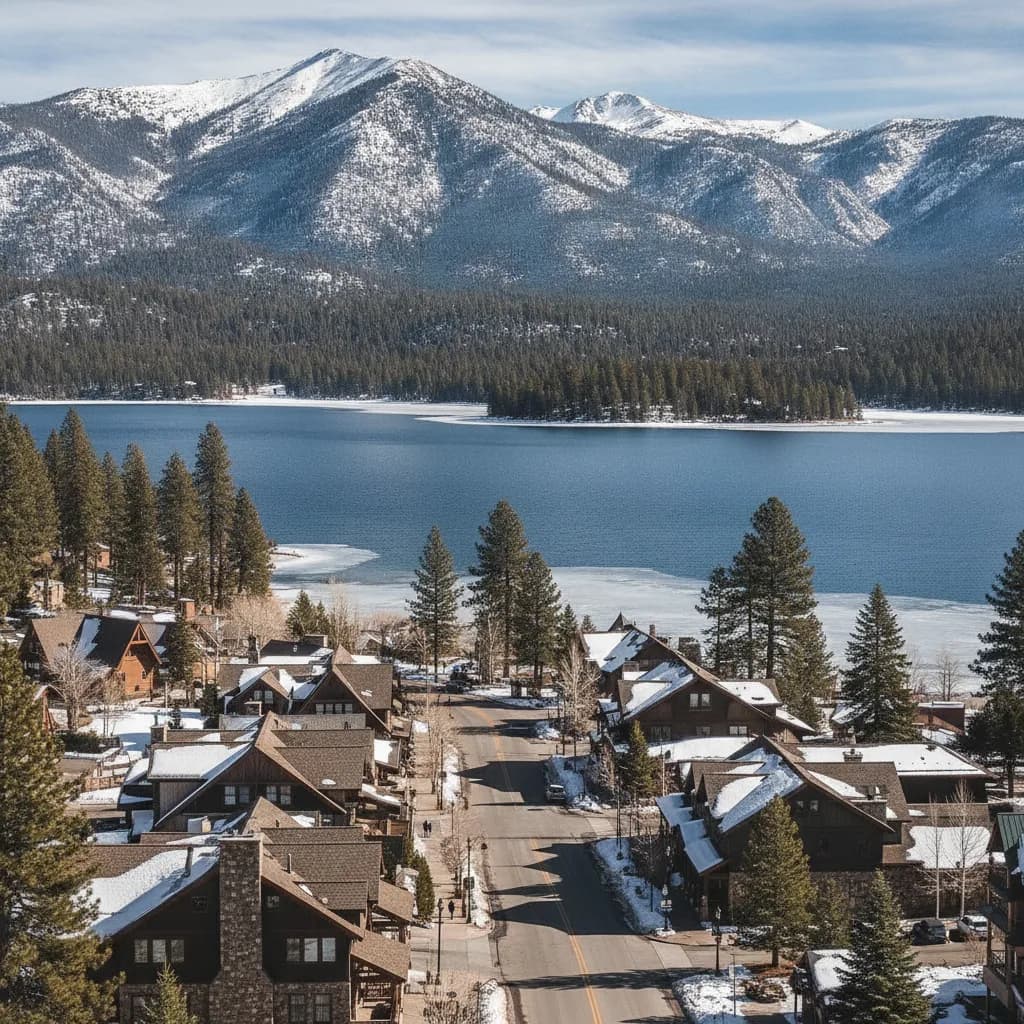 View of Big Bear Lake, CA