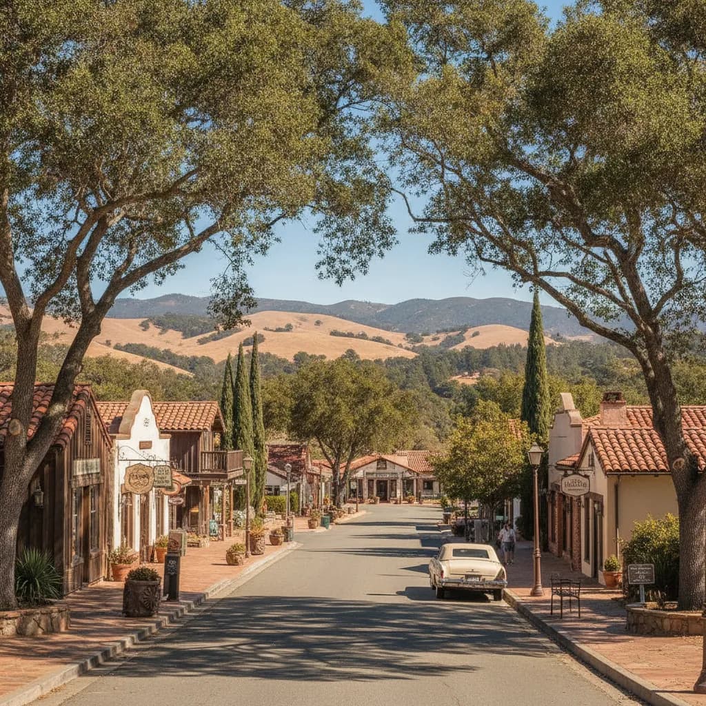 View of Carmel Valley Village, CA