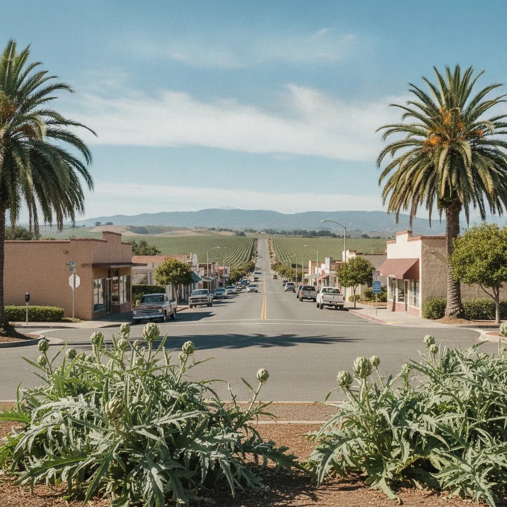 View of Castroville, CA