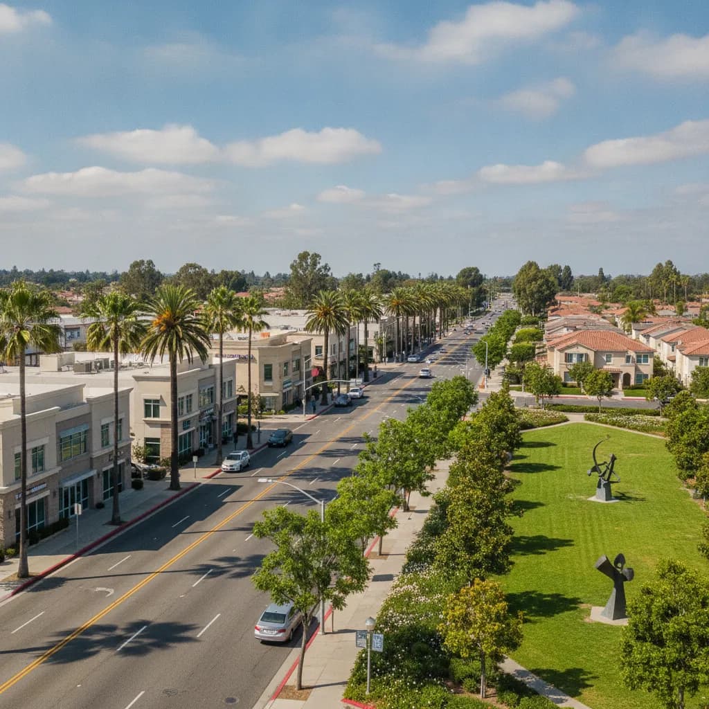 View of Cerritos, CA