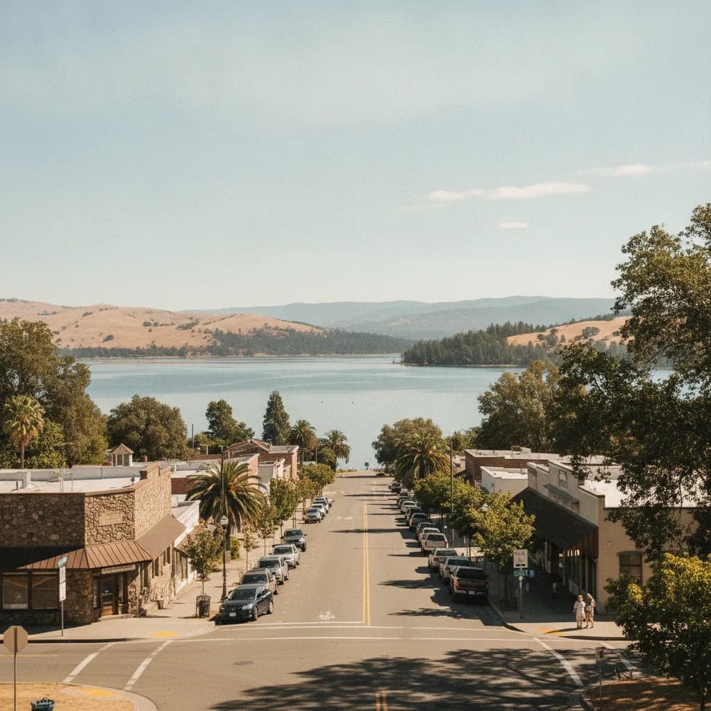 View of Clearlake, CA